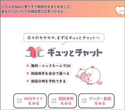 ギュッとチャットのイメージ