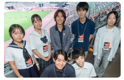 国立競技場取材のイメージ