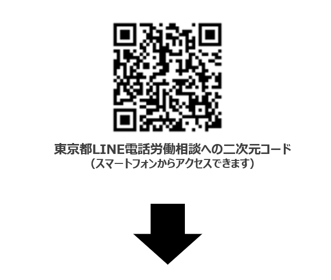 東京都LINE電話労働相談への二次元コード_cp1