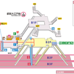 都庁前駅構内図