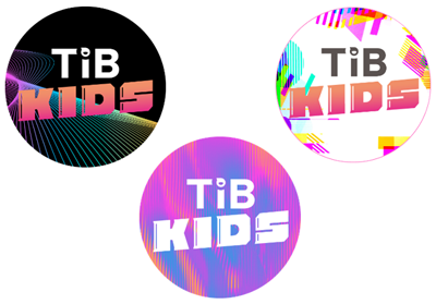 TIB KIDS 様々なバリエーションのロゴ