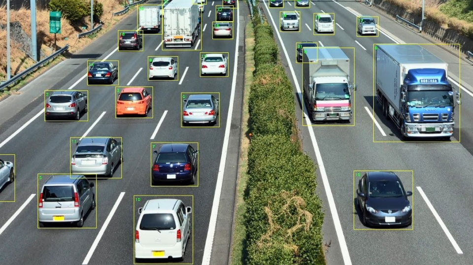 AIカメラによる交通量把握のイメージ