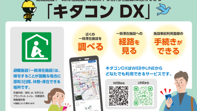 帰宅困難者用キタコンDX案内資料