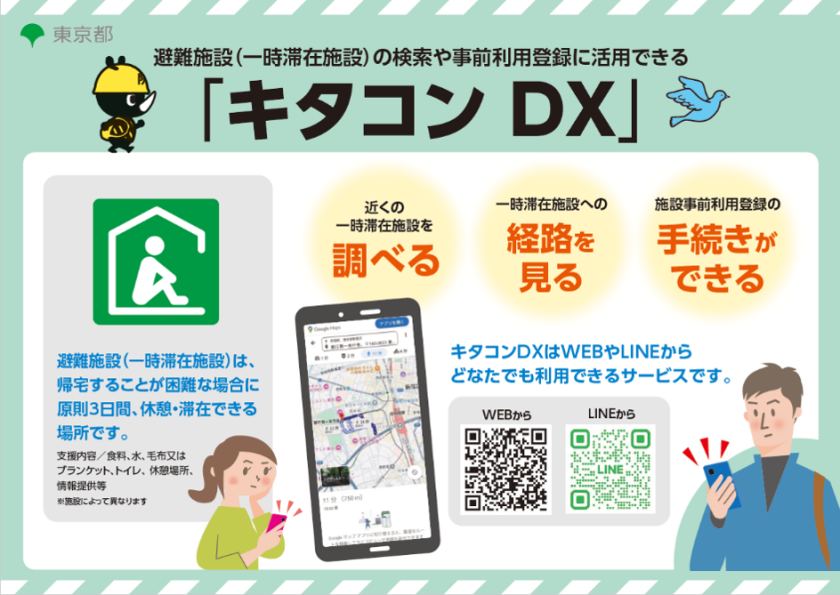 帰宅困難者用キタコンDX案内資料